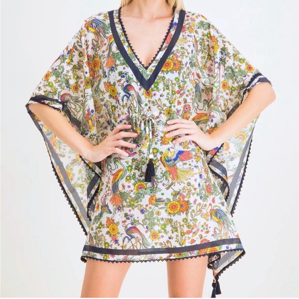 Tory Burch Caftan Swim Coverup sz M/L